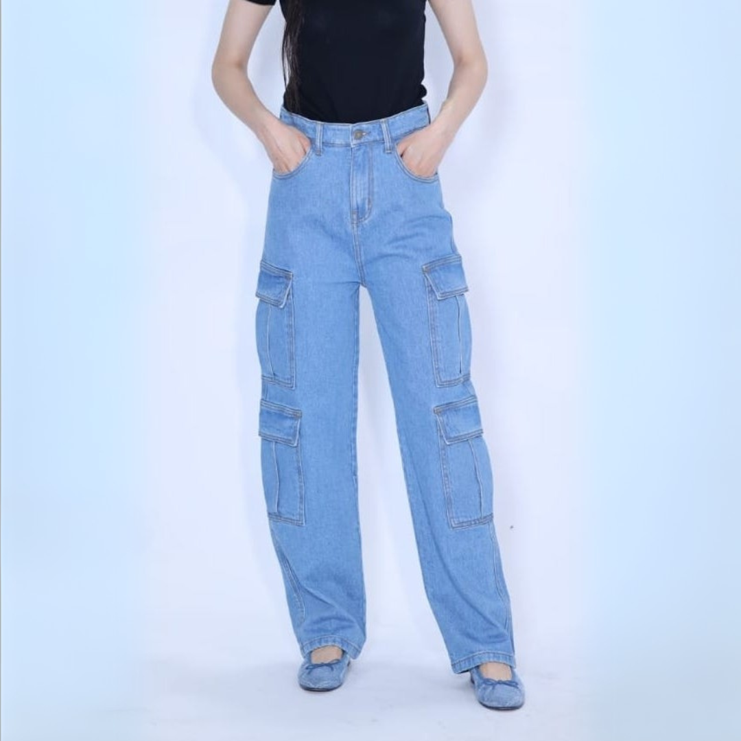 Cargo Summer Blue Jeans