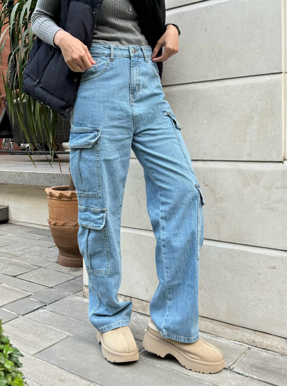 Cargo Summer Blue Jeans
