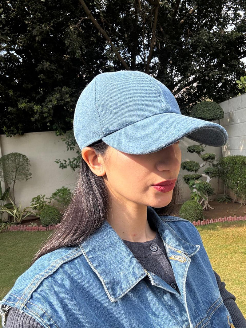 Plain Denim Cap